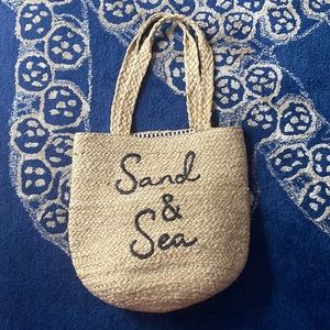 Straw Tote Sand & Sea beach bag handbag tote summer straw bag JCrew like